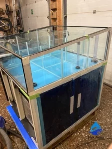 Изготовление морской витрины аквариума