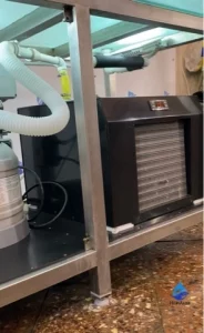 Промышленный аквариум с холодильным агрегатом