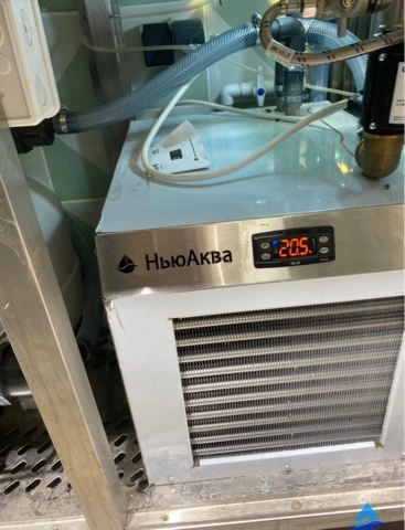 Холодильник для аквариума в работе