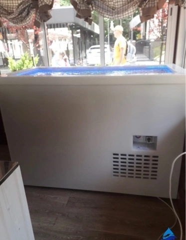 Витрина для мидий, крабов